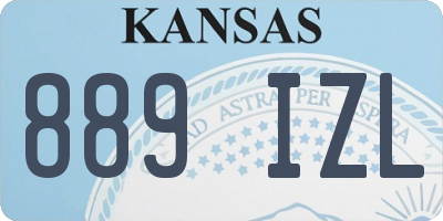 KS license plate 889IZL