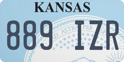 KS license plate 889IZR