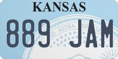 KS license plate 889JAM