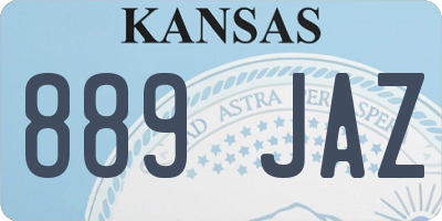 KS license plate 889JAZ