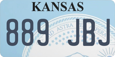 KS license plate 889JBJ
