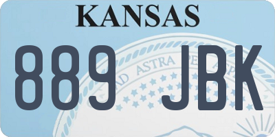 KS license plate 889JBK