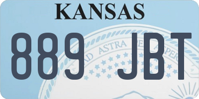 KS license plate 889JBT