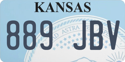 KS license plate 889JBV