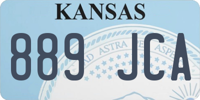 KS license plate 889JCA