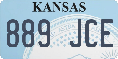KS license plate 889JCE