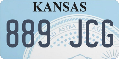 KS license plate 889JCG