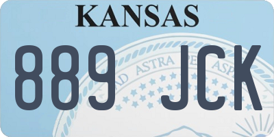 KS license plate 889JCK