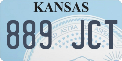 KS license plate 889JCT