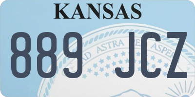 KS license plate 889JCZ