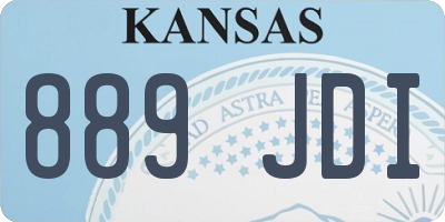 KS license plate 889JDI