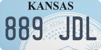 KS license plate 889JDL