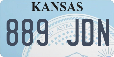 KS license plate 889JDN