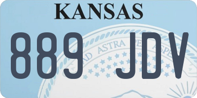 KS license plate 889JDV