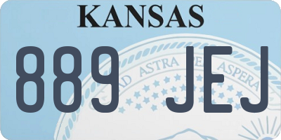KS license plate 889JEJ