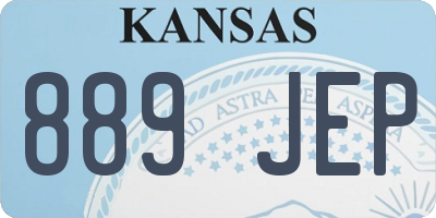 KS license plate 889JEP