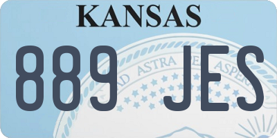 KS license plate 889JES