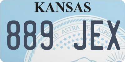 KS license plate 889JEX