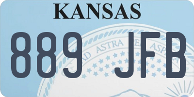 KS license plate 889JFB
