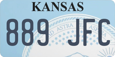 KS license plate 889JFC