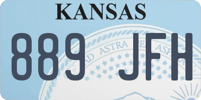 KS license plate 889JFH