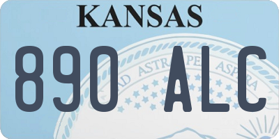 KS license plate 890ALC
