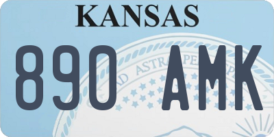 KS license plate 890AMK
