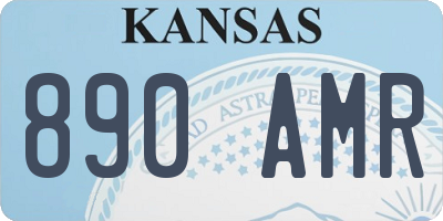 KS license plate 890AMR