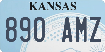 KS license plate 890AMZ