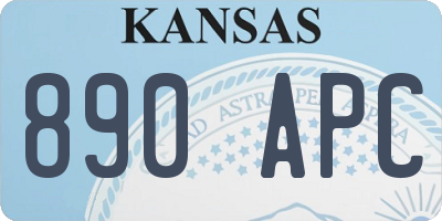 KS license plate 890APC
