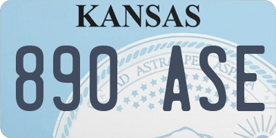 KS license plate 890ASE