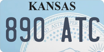 KS license plate 890ATC