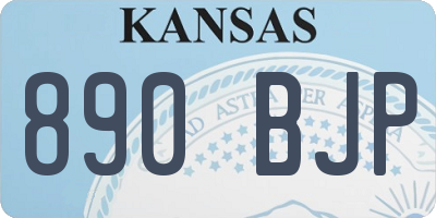KS license plate 890BJP