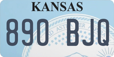 KS license plate 890BJQ