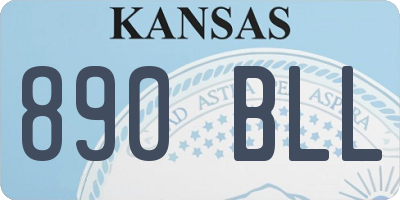 KS license plate 890BLL