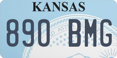 KS license plate 890BMG