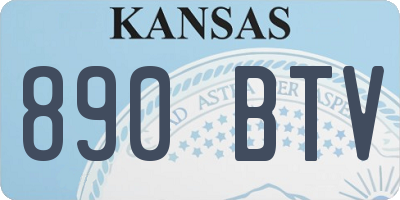 KS license plate 890BTV