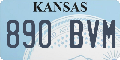 KS license plate 890BVM