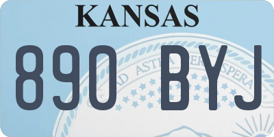 KS license plate 890BYJ
