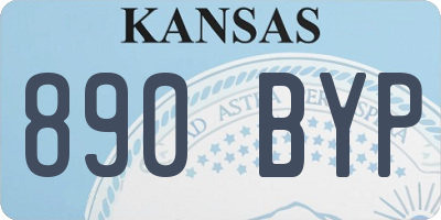 KS license plate 890BYP