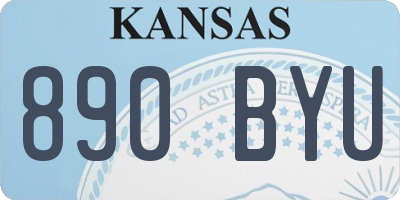 KS license plate 890BYU