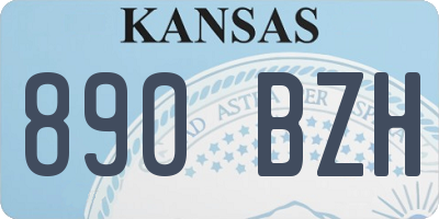 KS license plate 890BZH