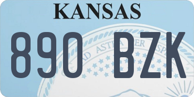 KS license plate 890BZK