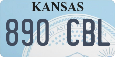 KS license plate 890CBL