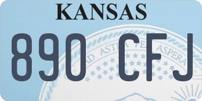 KS license plate 890CFJ