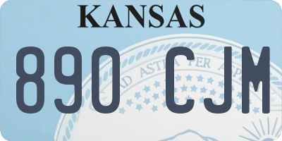 KS license plate 890CJM