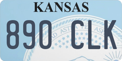 KS license plate 890CLK