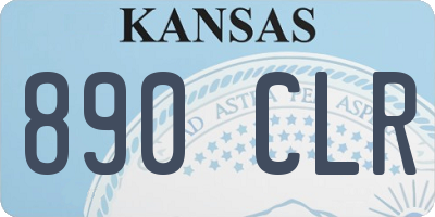 KS license plate 890CLR