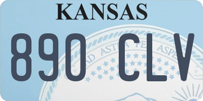 KS license plate 890CLV