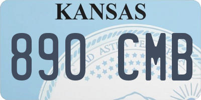 KS license plate 890CMB
